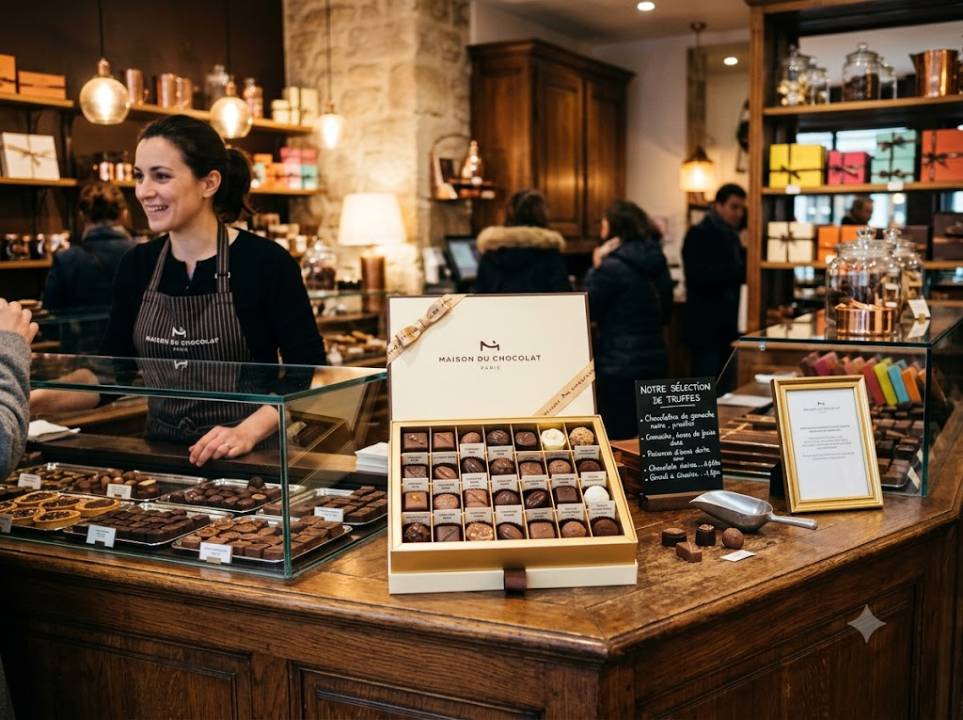 Pourquoi les chocolatiers français traduisent leurs coffrets